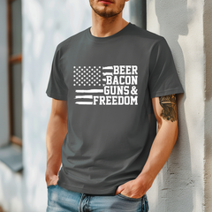 Beer Bacon Guns & Freedom T-Shirt