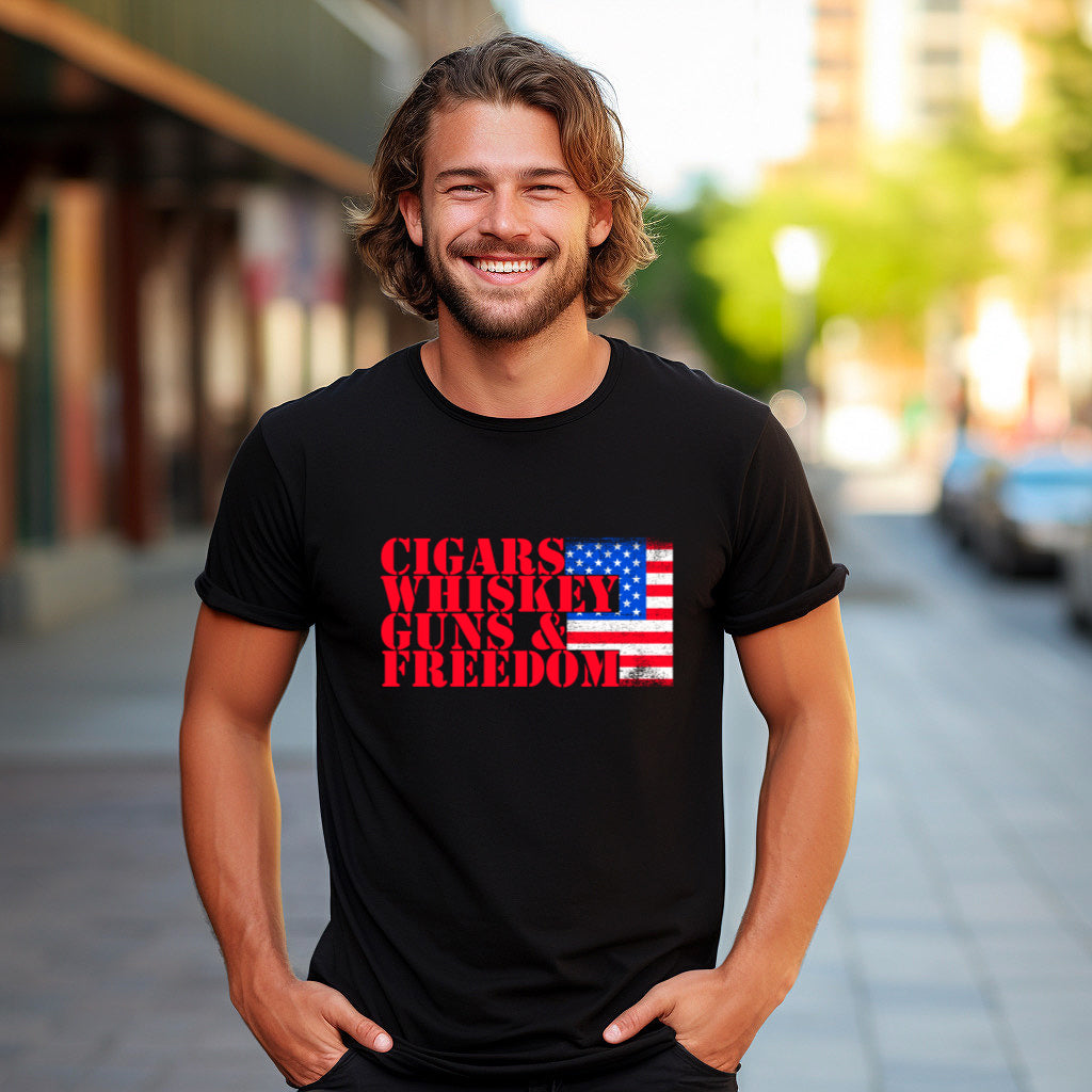 Cigars, Whiskey, Guns & Freedom Tshirt