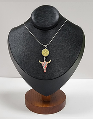 Longhorn Bullet Charm Pendant