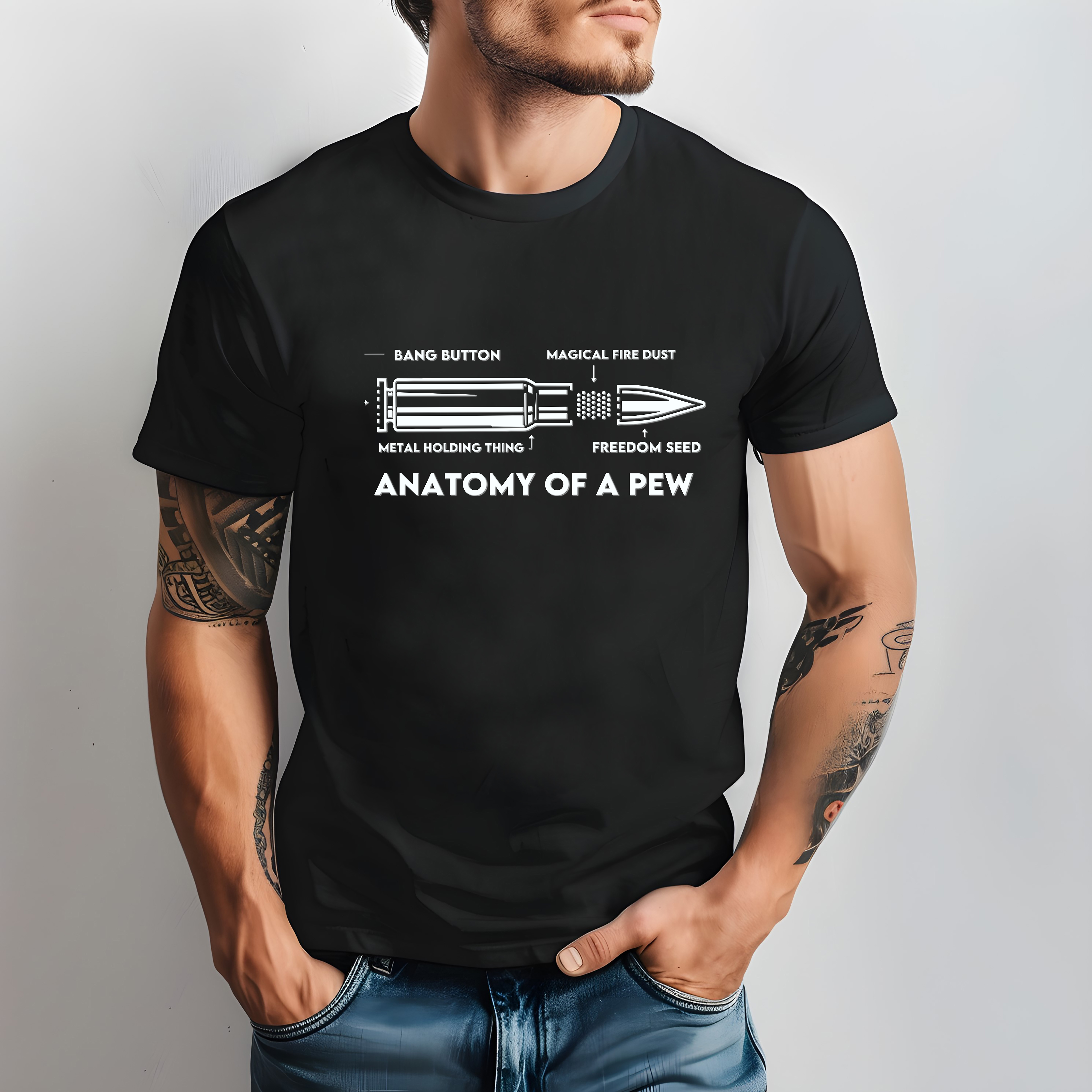 Anatomy of a Pew T-Shirt