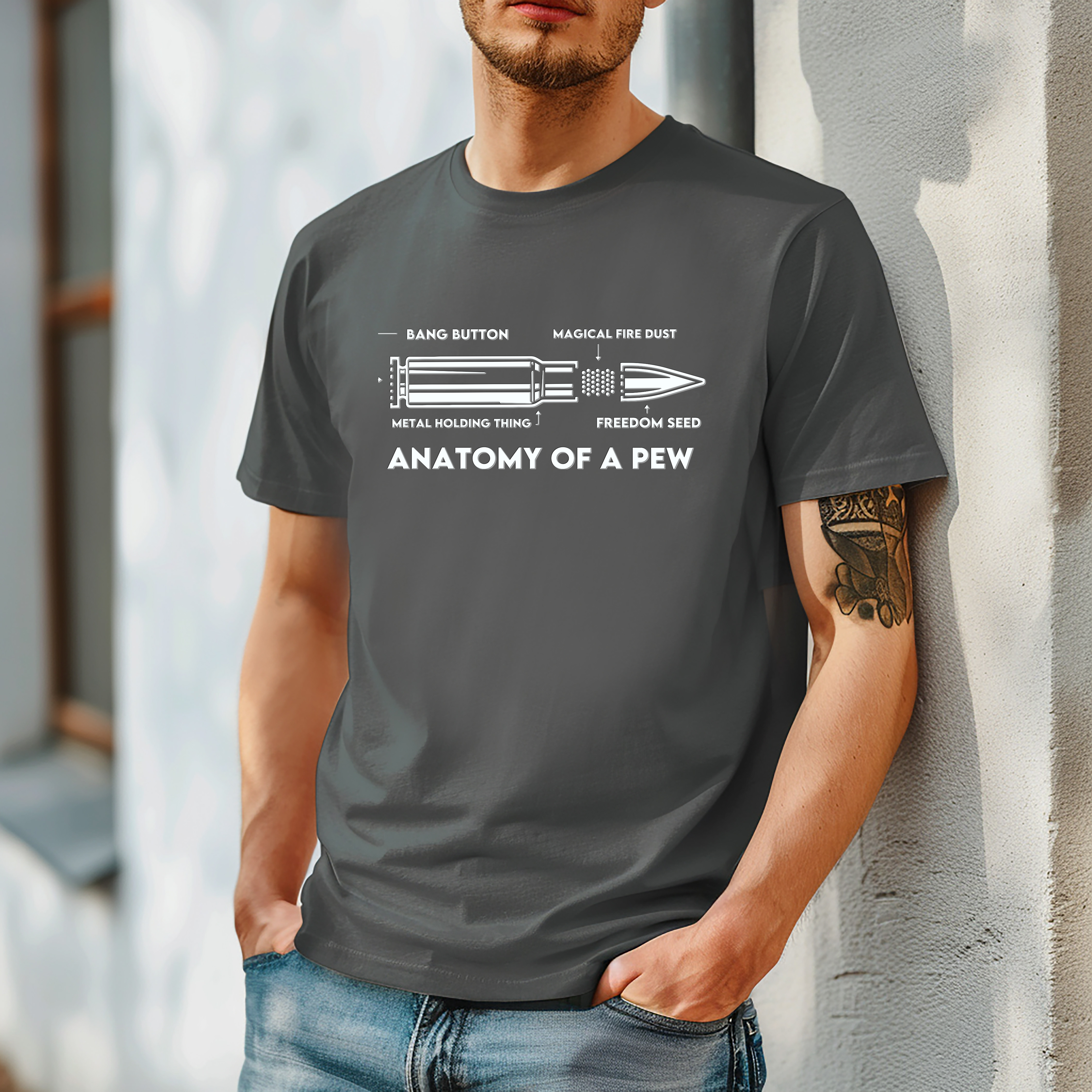 Anatomy of a Pew T-Shirt