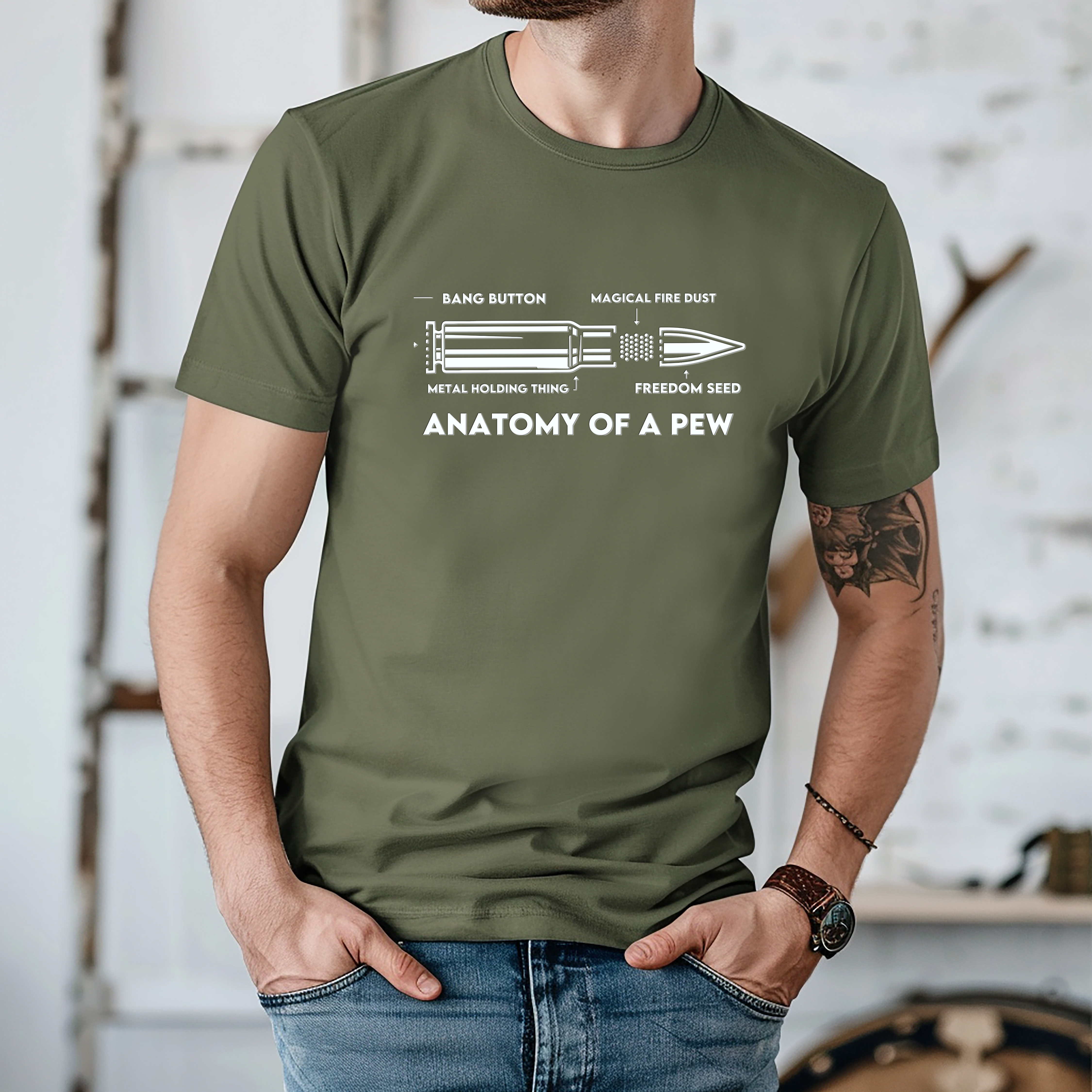 Anatomy of a Pew T-Shirt
