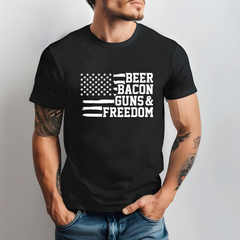Beer Bacon Guns & Freedom T-Shirt
