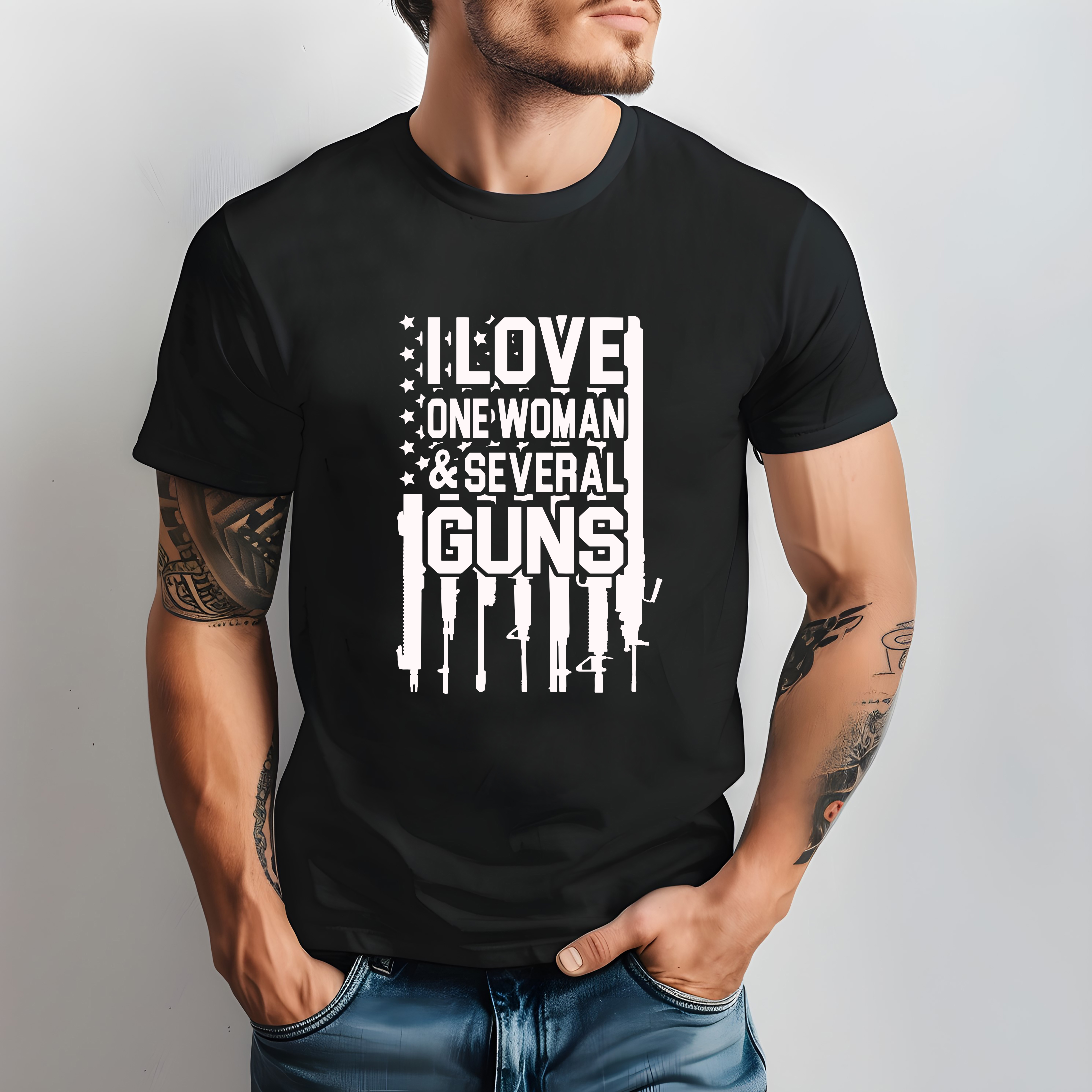 I Love One Woman & Several Guns T-shirt