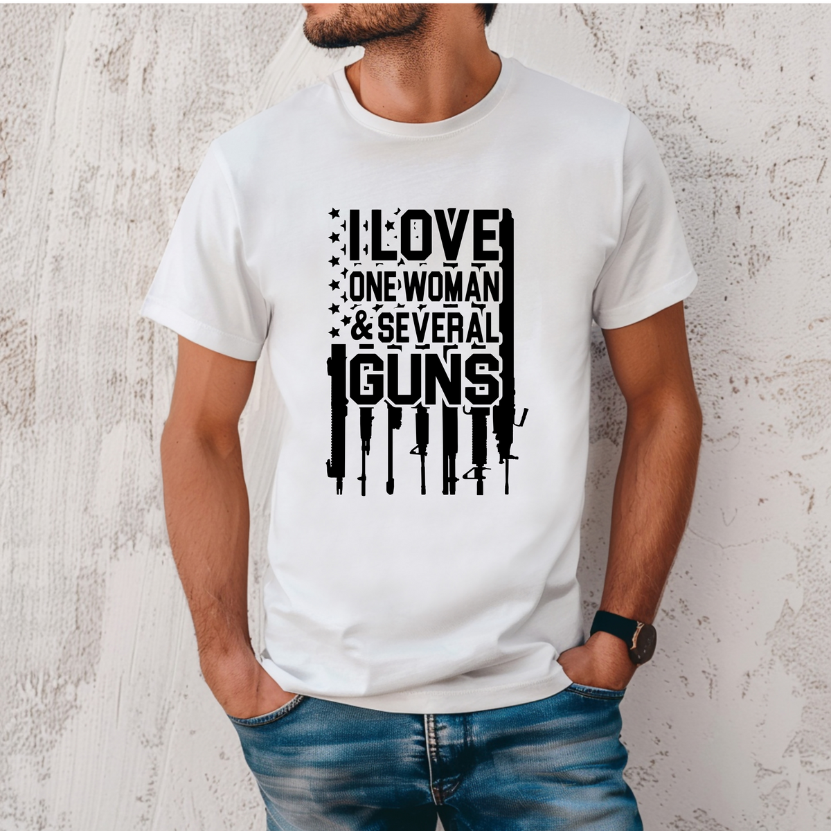 I Love One Woman & Several Guns T-shirt