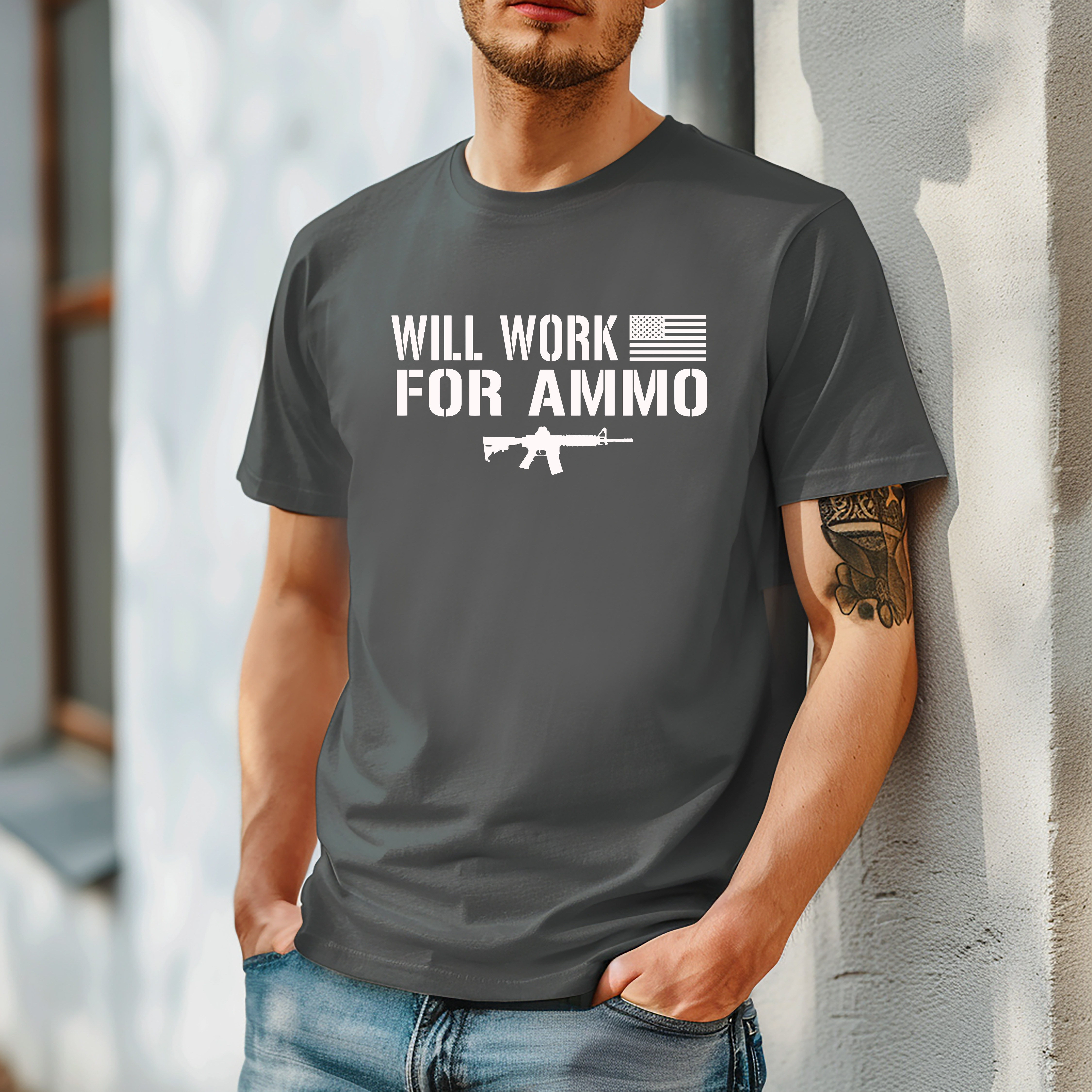 Will Work For Ammo T-Shirt