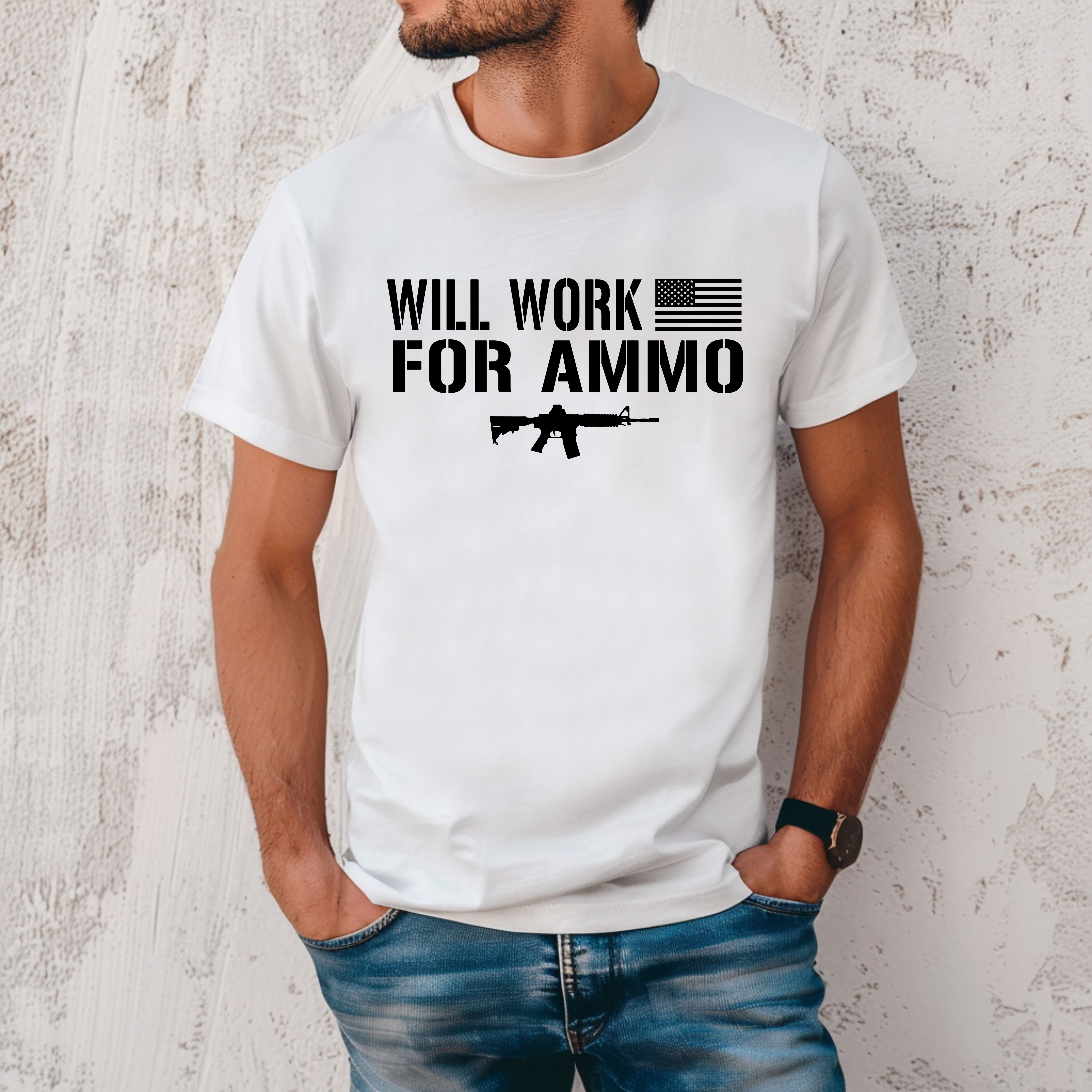 Will Work For Ammo T-Shirt
