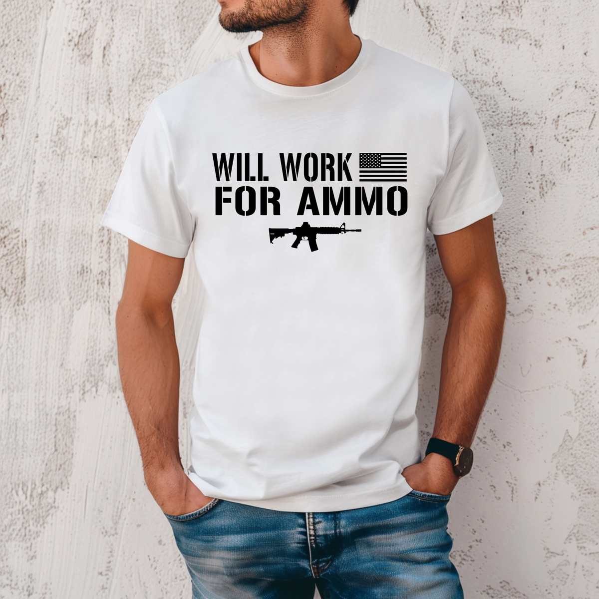 Will Work For Ammo T-Shirt