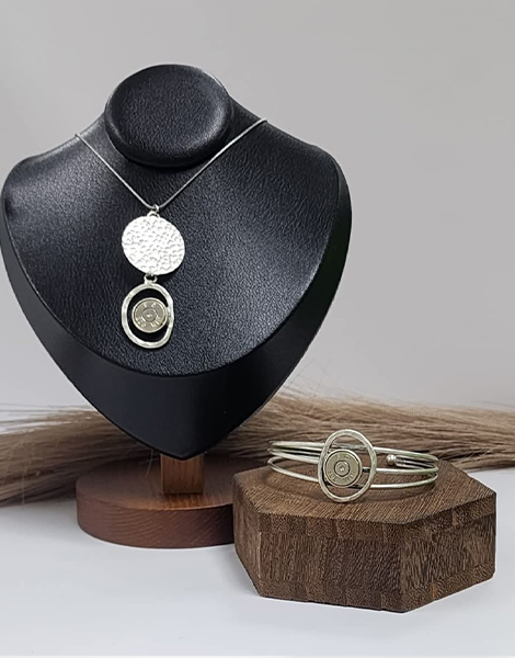 Abstract Bullet Necklace