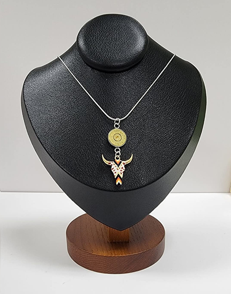 Longhorn Bullet Charm Pendant