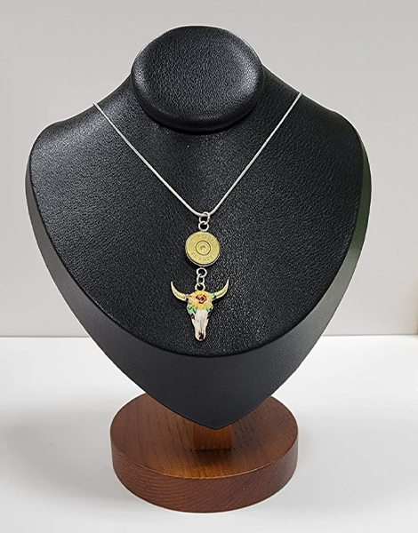 Longhorn Bullet Charm Pendant
