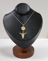 Longhorn Bullet Charm Pendant