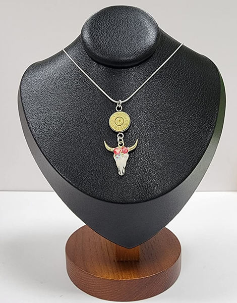 Longhorn Bullet Charm Pendant